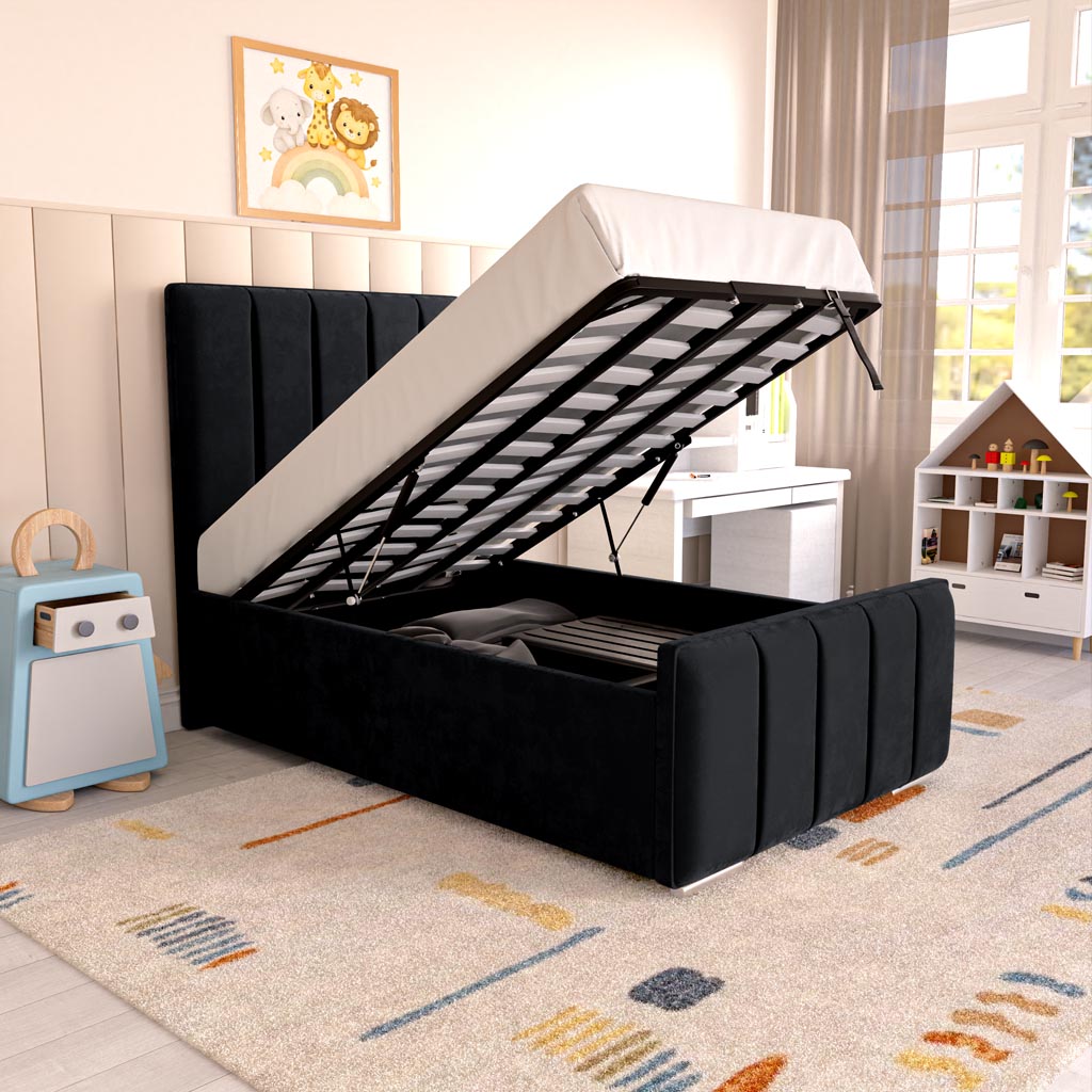 Lisbon Kids Upholstered Ottoman Bed