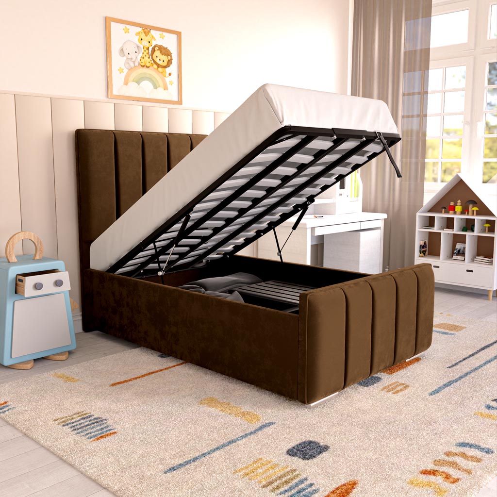 Lisbon Kids Upholstered Ottoman Bed