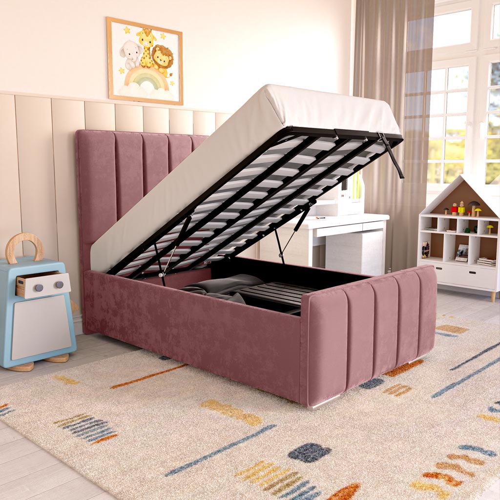 Lisbon Kids Upholstered Ottoman Bed