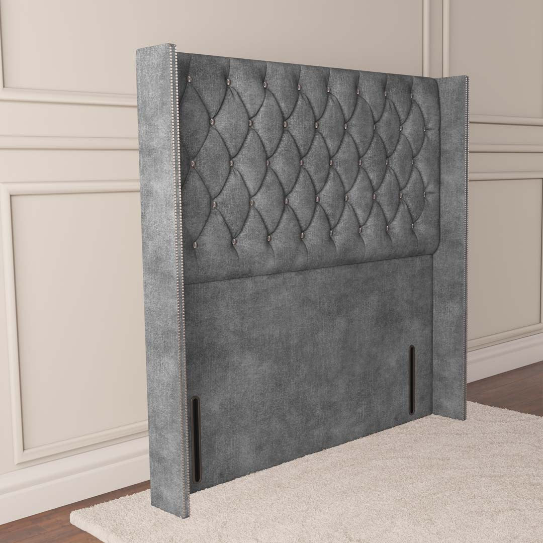 Luxor Wingback Floor Standing Headboard