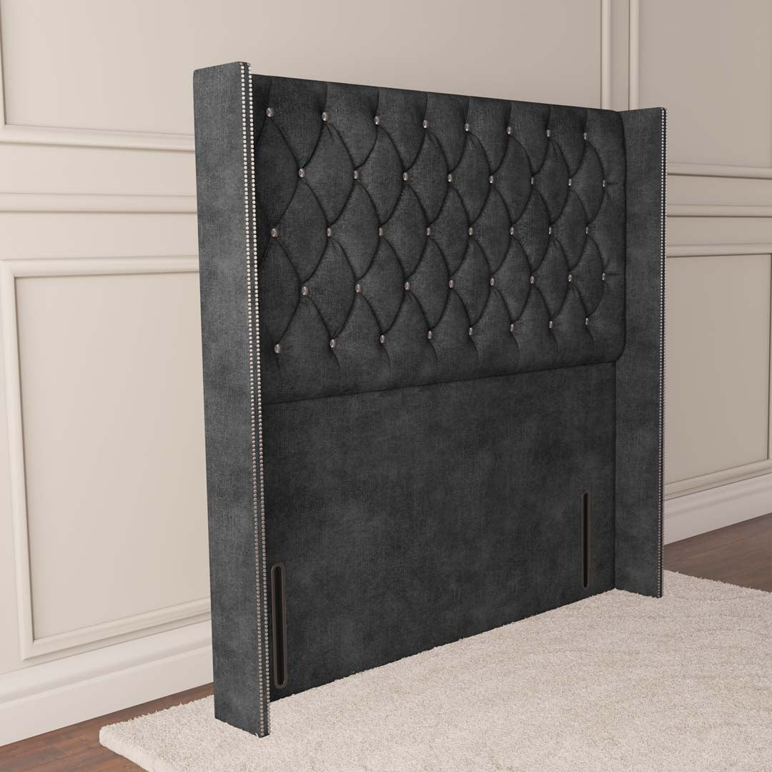 Luxor Wingback Floor Standing Headboard