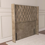 Luxor Wingback Floor Standing Headboard
