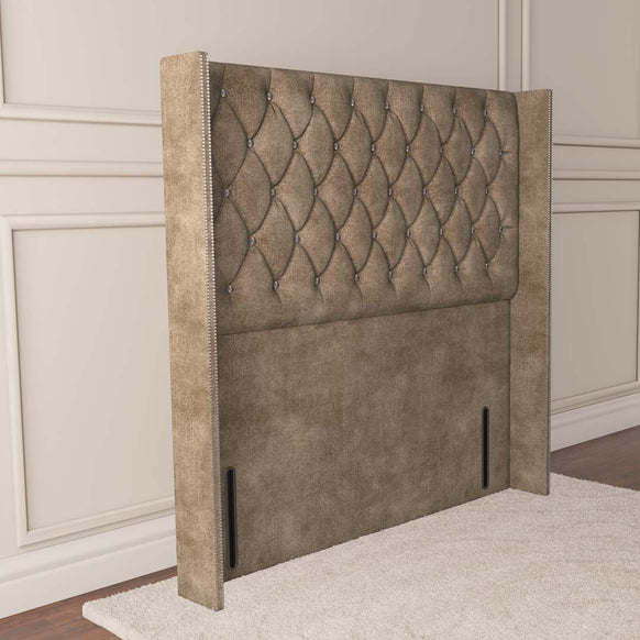 Luxor Wingback Floor Standing Headboard