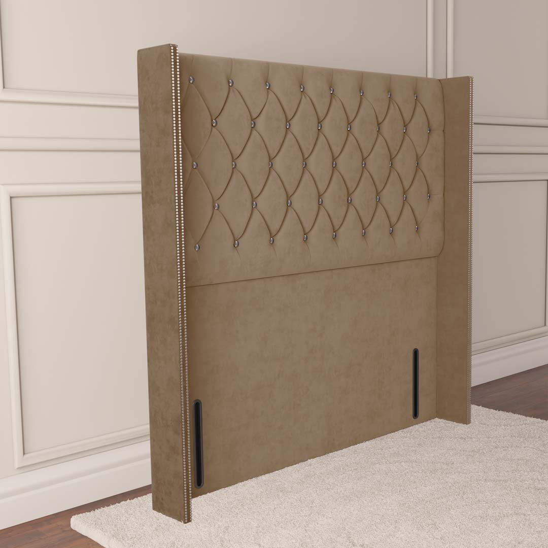 Luxor Wingback Floor Standing Headboard