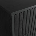 Noir 3 Drawers Chest - Black