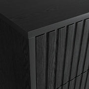 Noir 3 Drawers Chest - Black