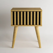 Flute Bedside Table - Natural