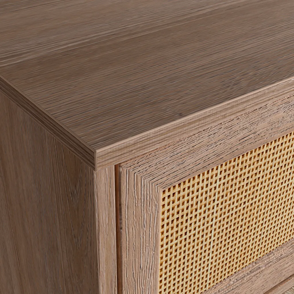 Mayfair 3+3 Drawers Chest - Natural