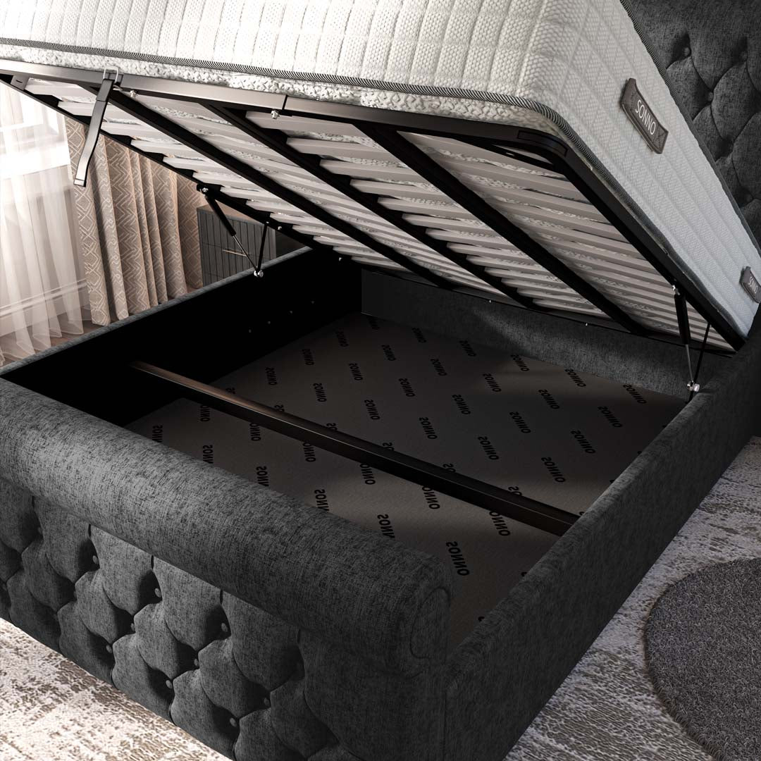 Melbourne Upholstered Ottoman Bed