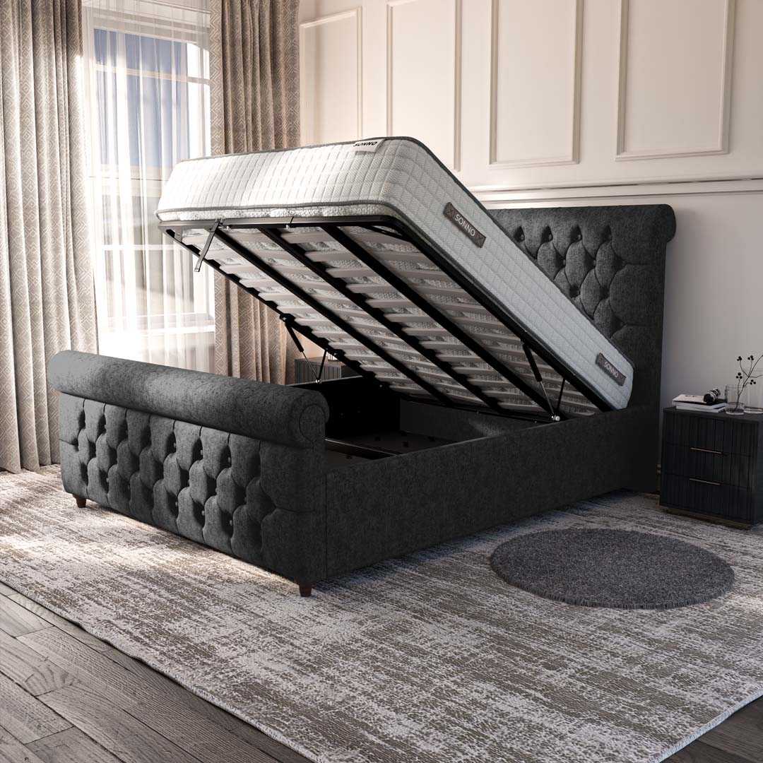 Melbourne Upholstered Ottoman Bed
