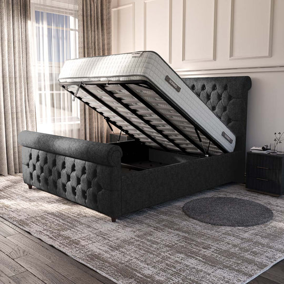 Melbourne Upholstered Ottoman Bed