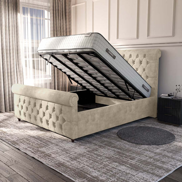 Melbourne Upholstered Ottoman Bed