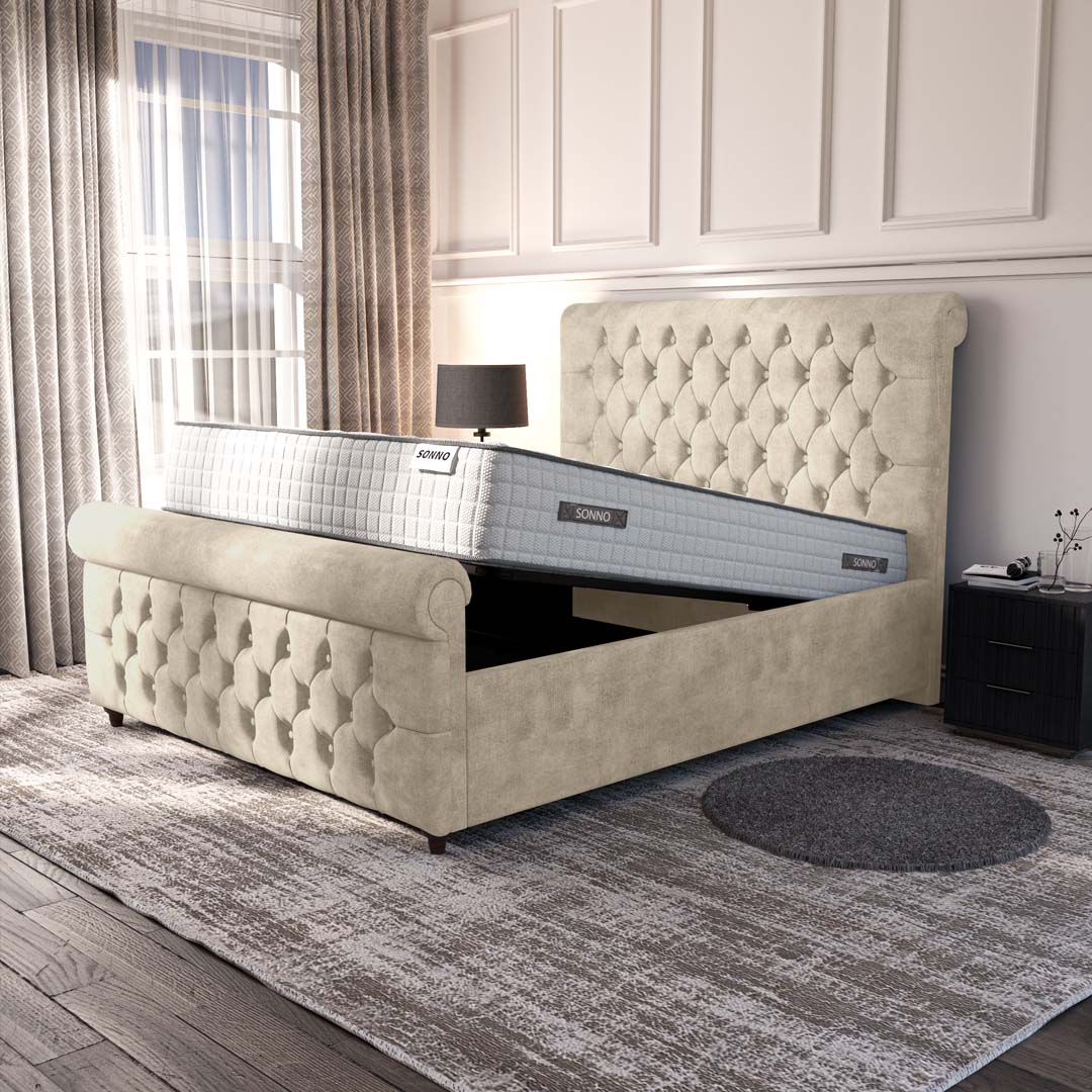 Melbourne Upholstered Ottoman Bed