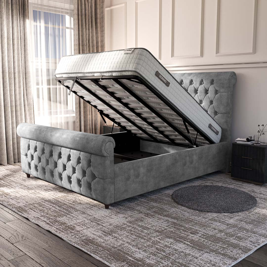 Melbourne Upholstered Ottoman Bed