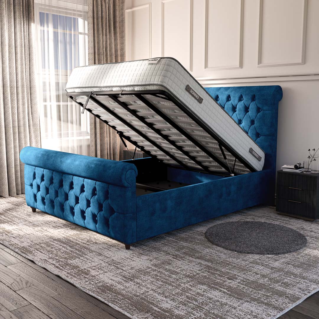 Melbourne Upholstered Ottoman Bed