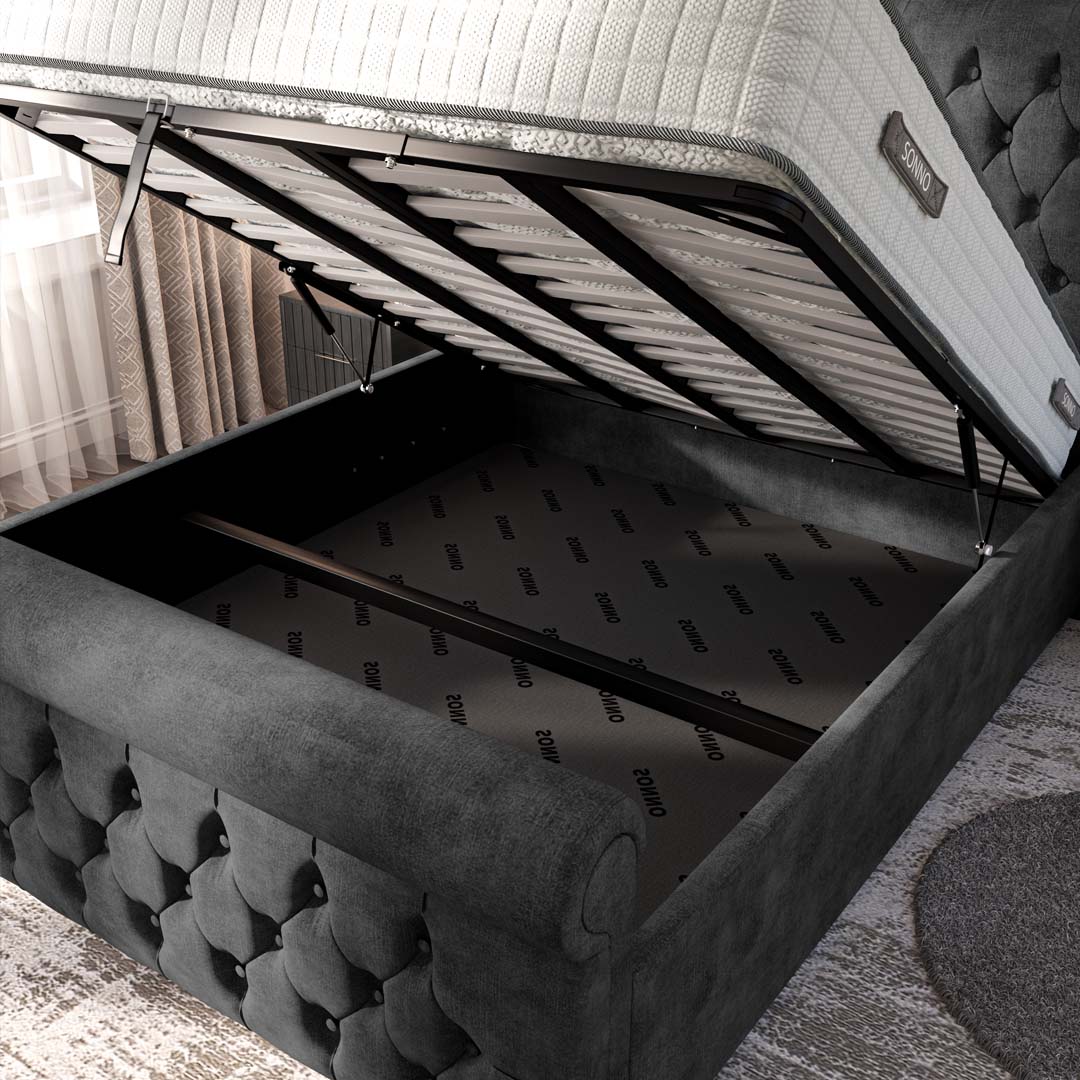 Melbourne Upholstered Ottoman Bed