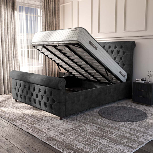 Melbourne Upholstered Ottoman Bed