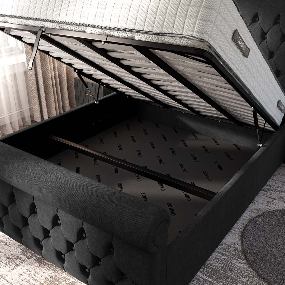 Melbourne Upholstered Ottoman Bed