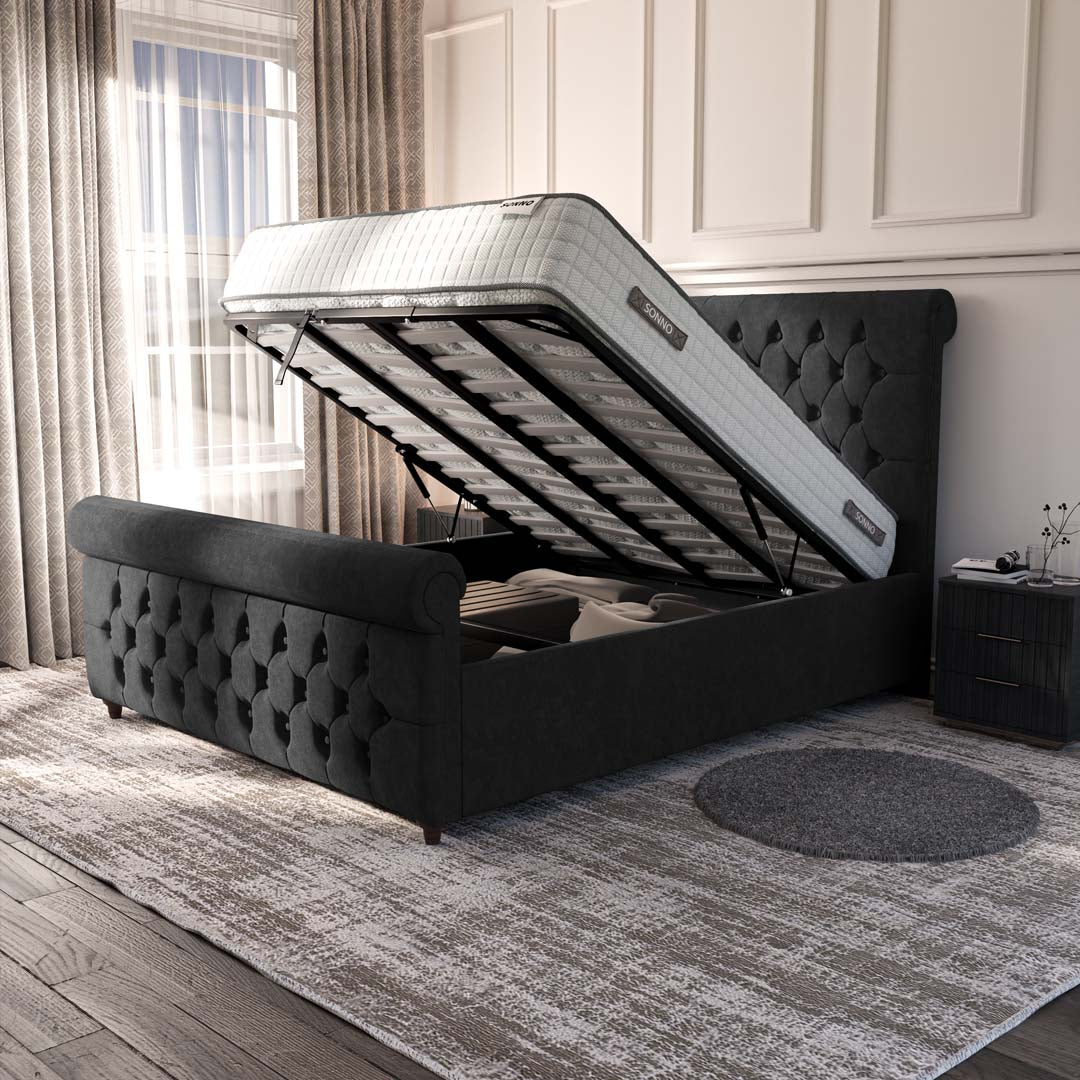 Melbourne Upholstered Ottoman Bed
