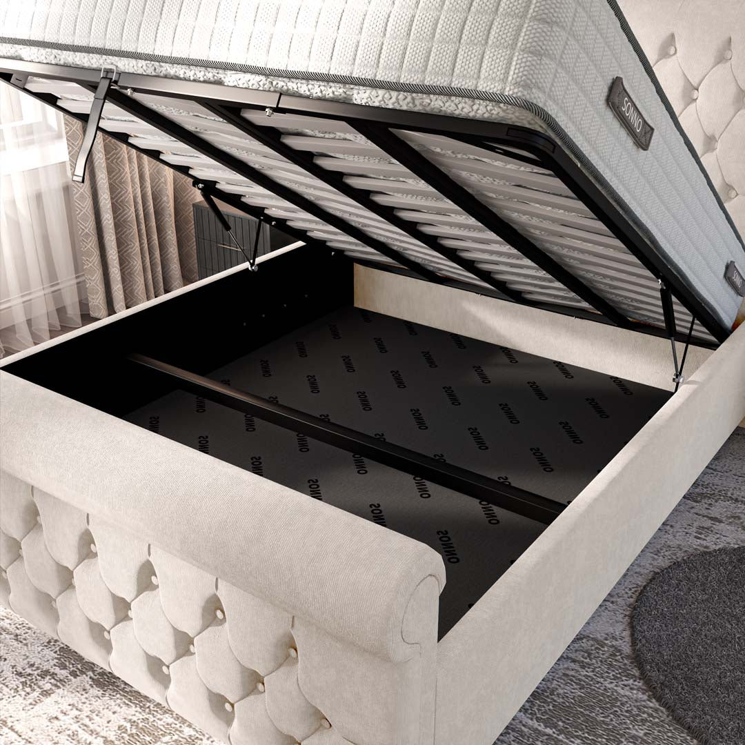 Melbourne Upholstered Ottoman Bed