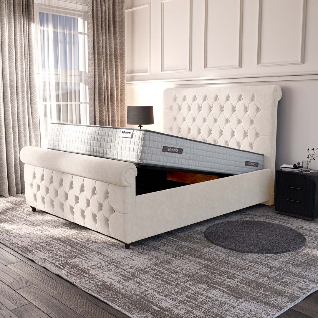 Melbourne Upholstered Ottoman Bed