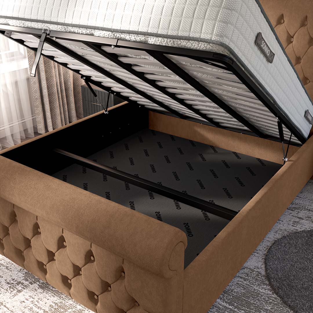 Melbourne Upholstered Ottoman Bed