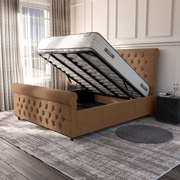 Melbourne Upholstered Ottoman Bed