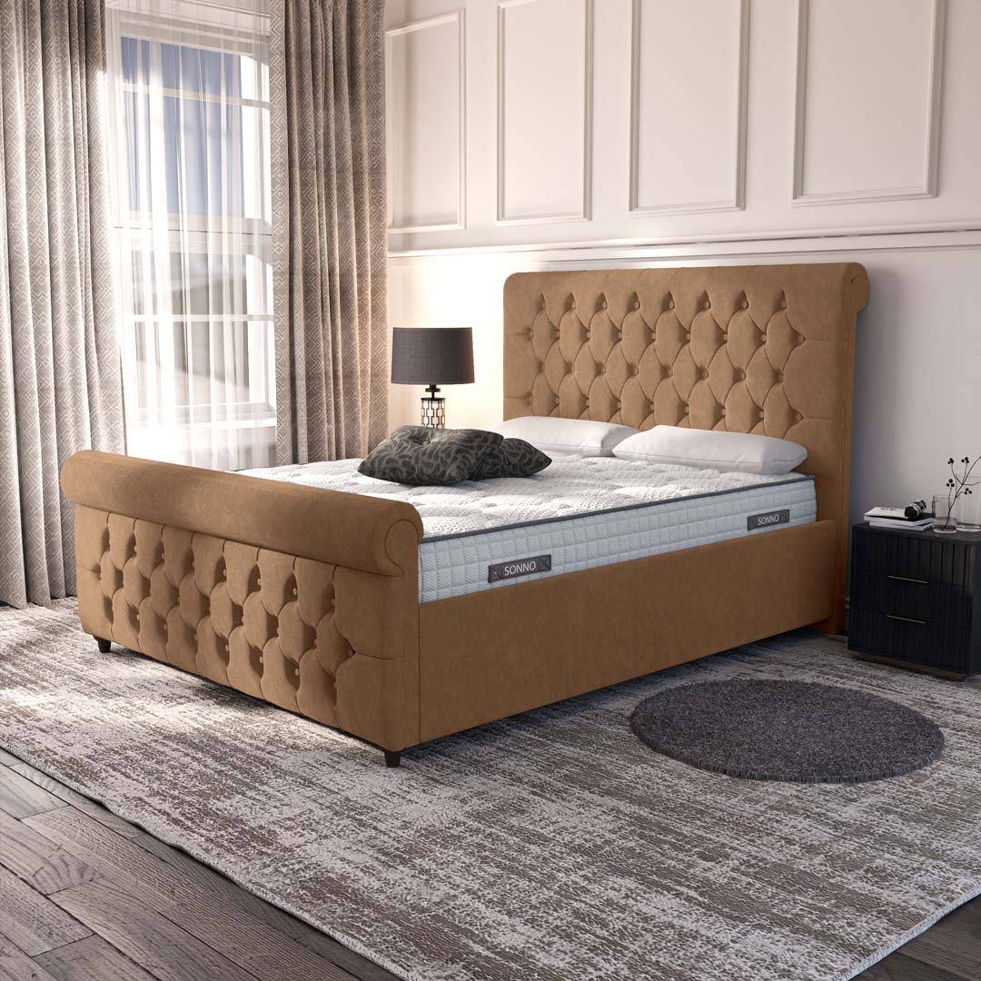 Melbourne Upholstered Ottoman Bed