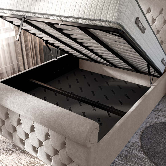 Melbourne Upholstered Ottoman Bed