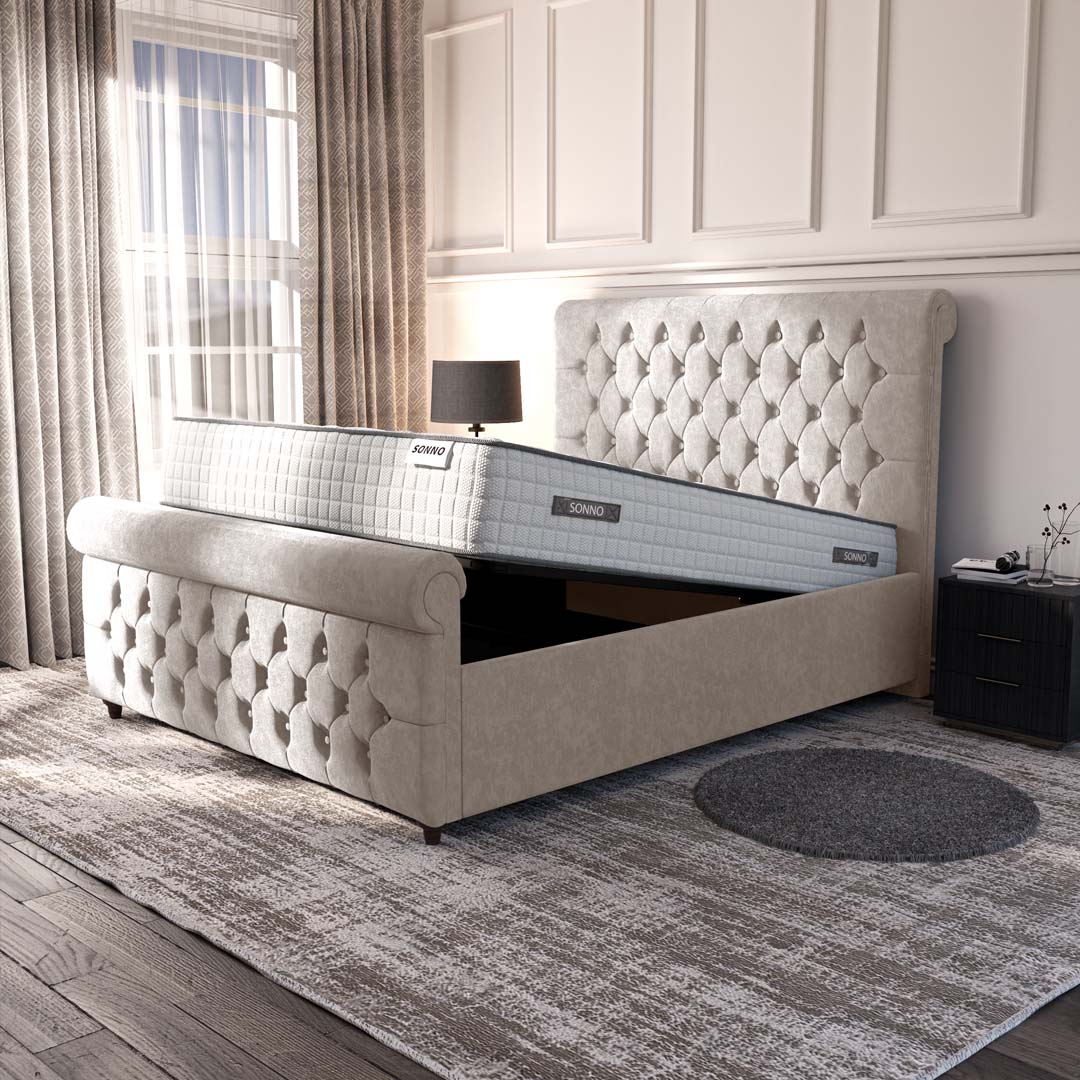 Melbourne Upholstered Ottoman Bed