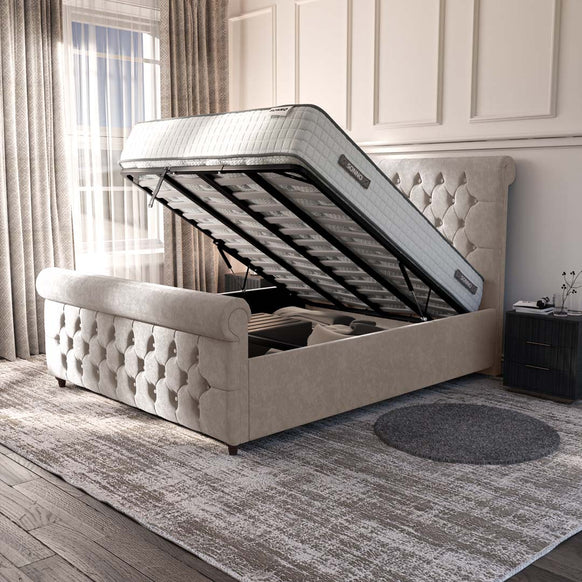 Melbourne Upholstered Ottoman Bed