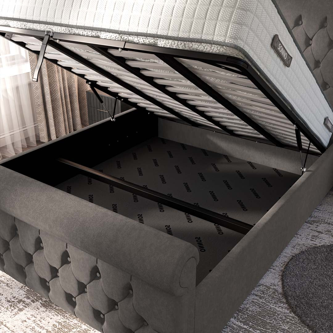 Melbourne Upholstered Ottoman Bed