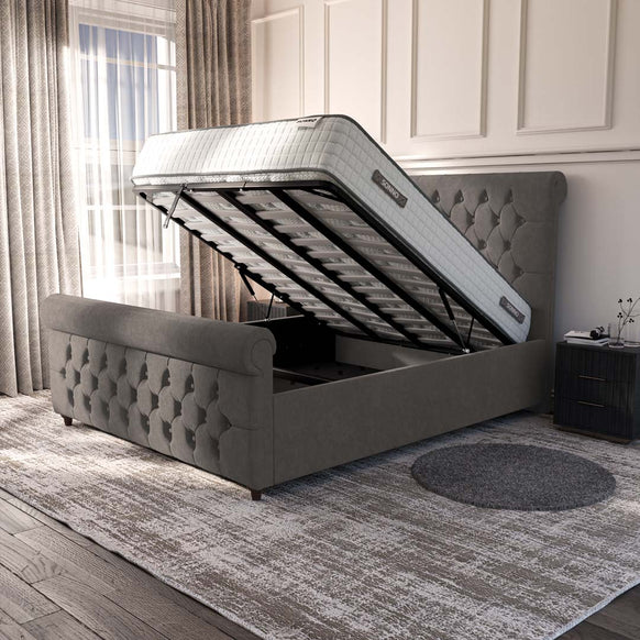 Melbourne Upholstered Ottoman Bed