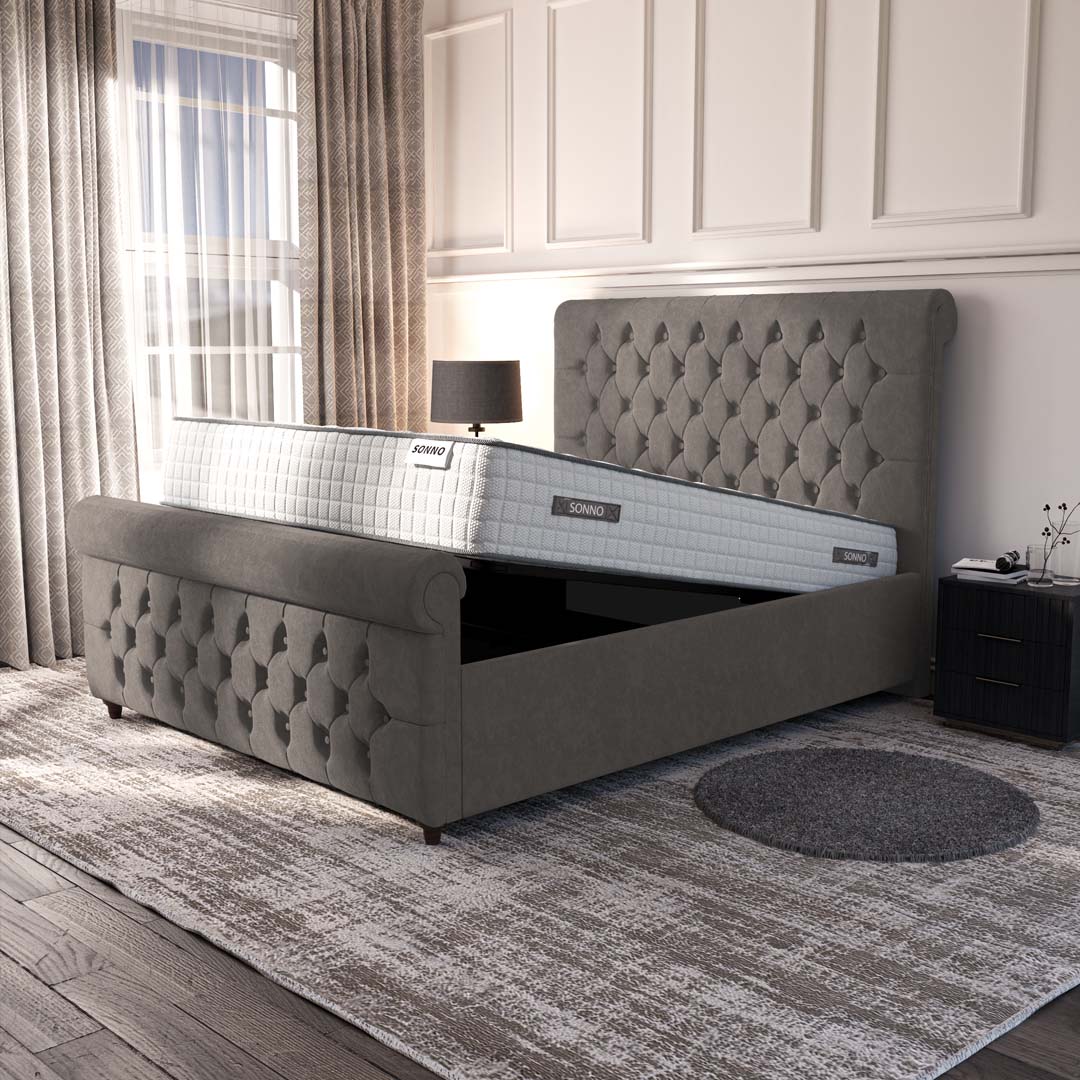 Melbourne Upholstered Ottoman Bed