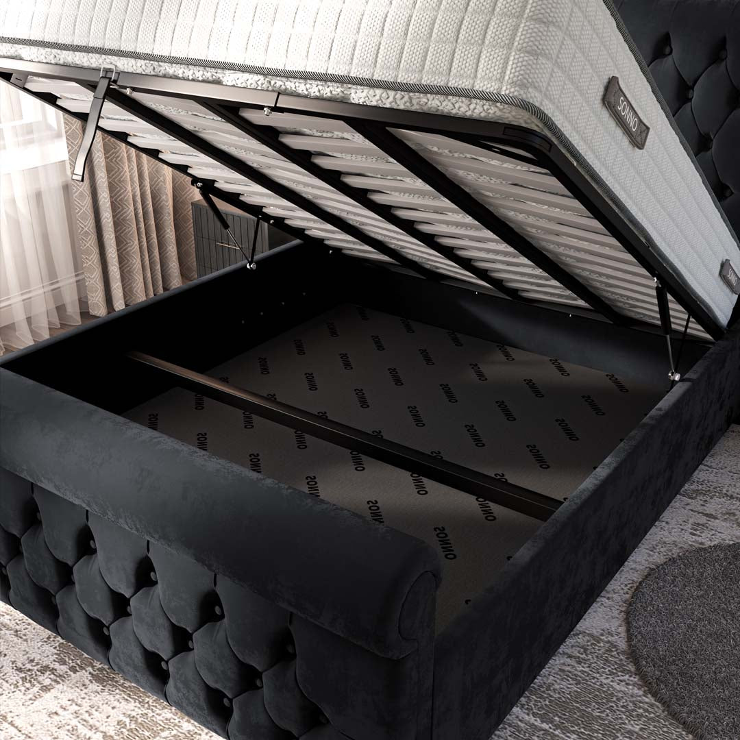 Melbourne Upholstered Ottoman Bed