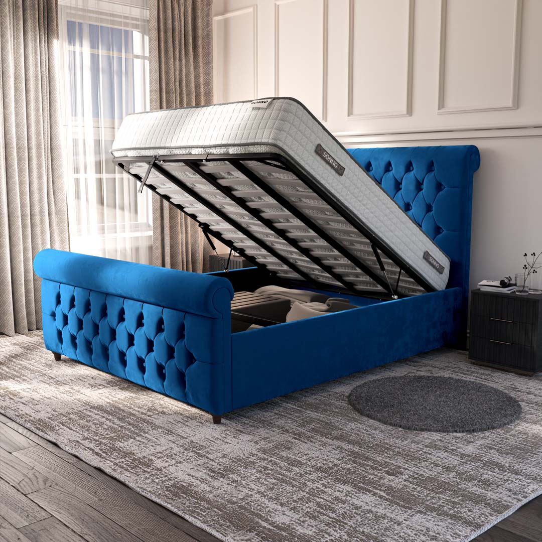 Melbourne Upholstered Ottoman Bed