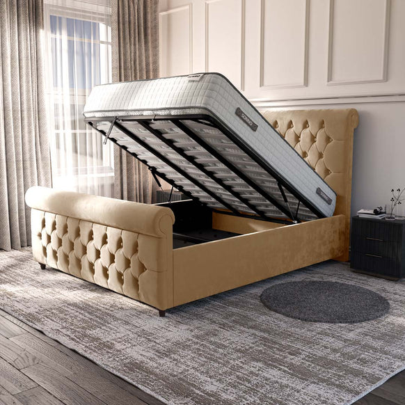 Melbourne Upholstered Ottoman Bed