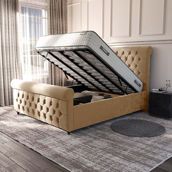 Melbourne Upholstered Ottoman Bed