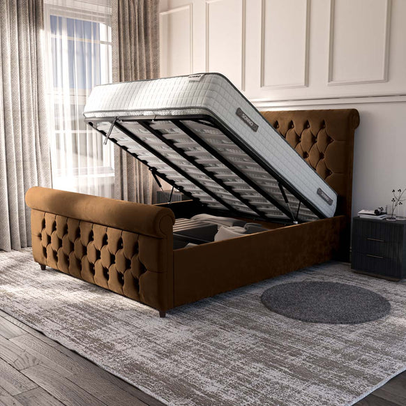 Melbourne Upholstered Ottoman Bed