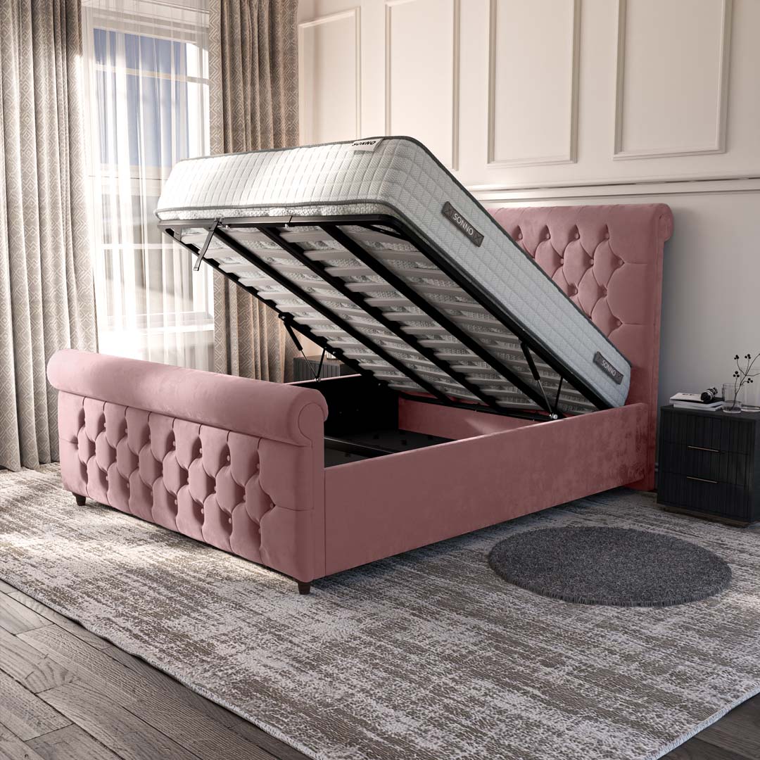 Melbourne Upholstered Ottoman Bed