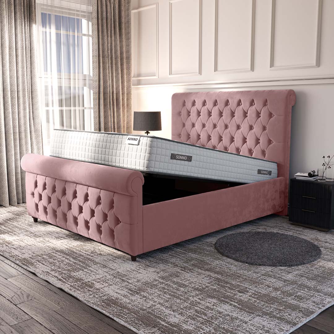Melbourne Upholstered Ottoman Bed