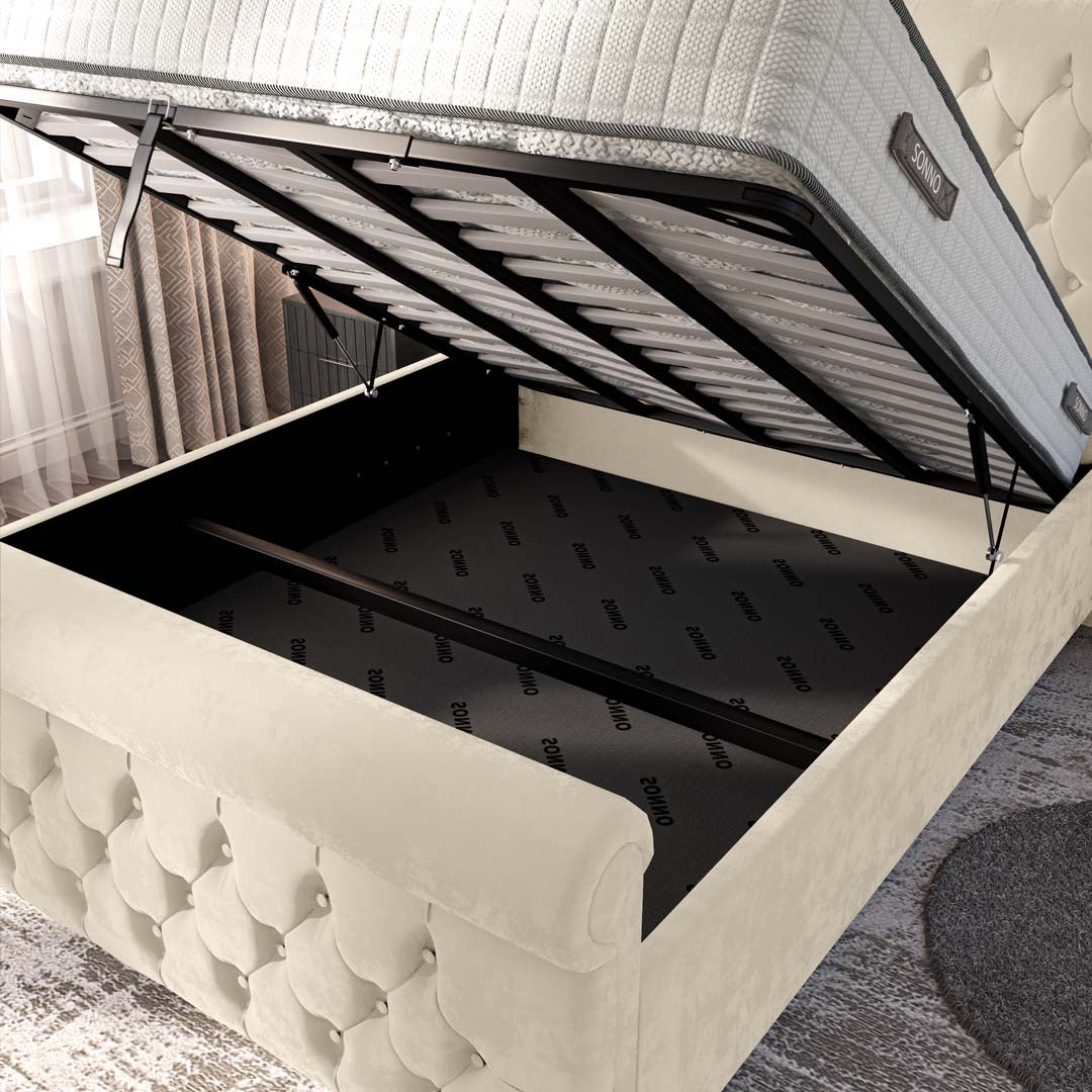 Melbourne Upholstered Ottoman Bed