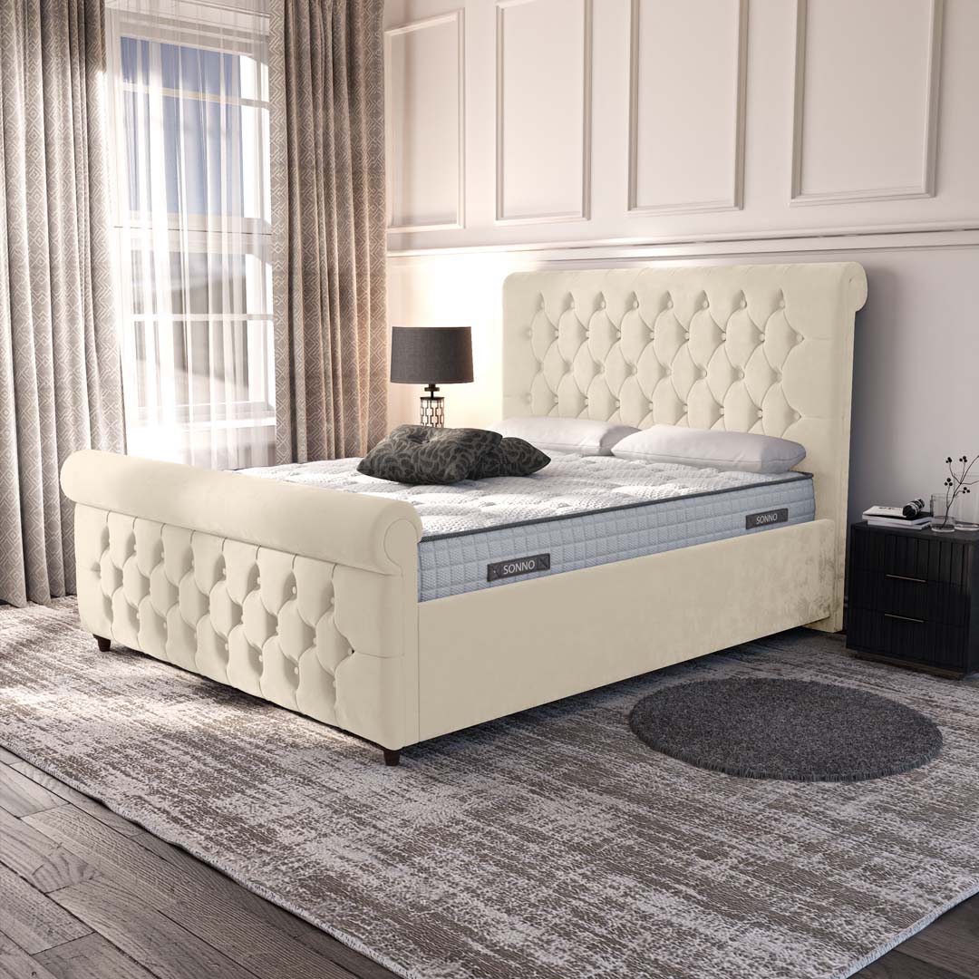 Melbourne Upholstered Ottoman Bed