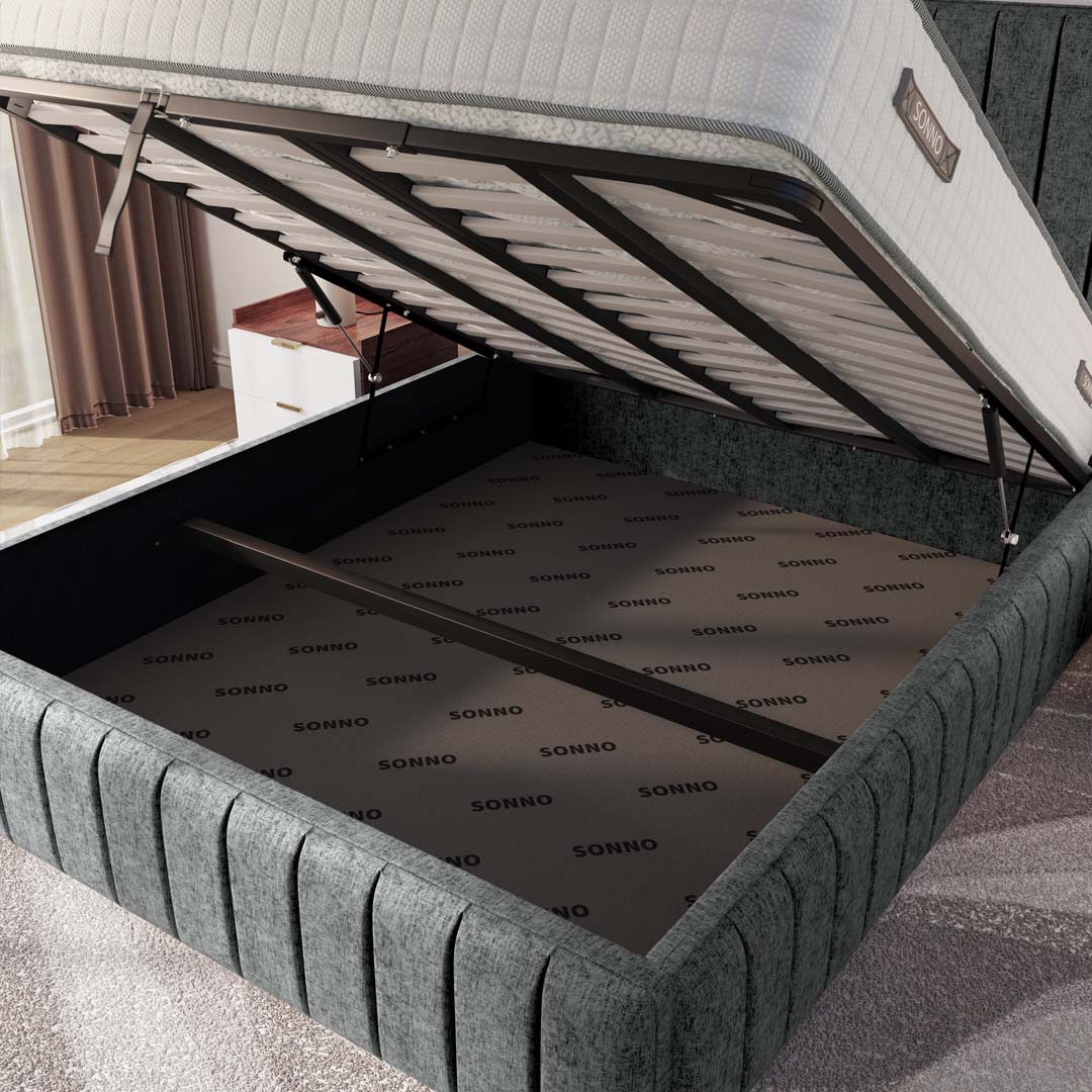 Milan Upholstered Ottoman Bed