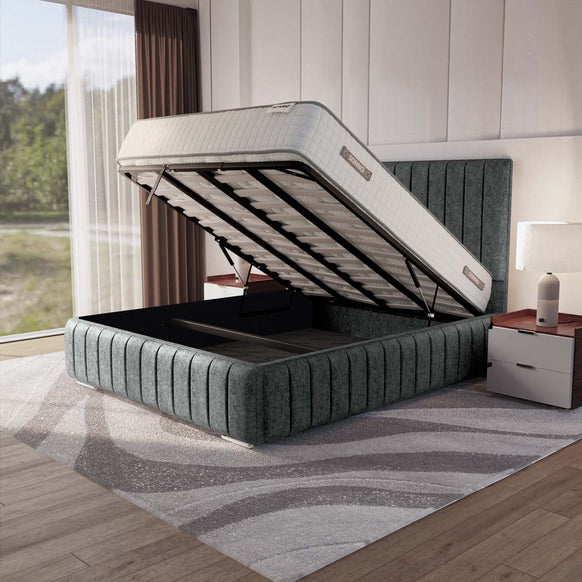 Milan Upholstered Ottoman Bed