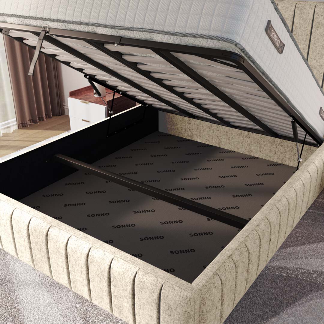 Milan Upholstered Ottoman Bed