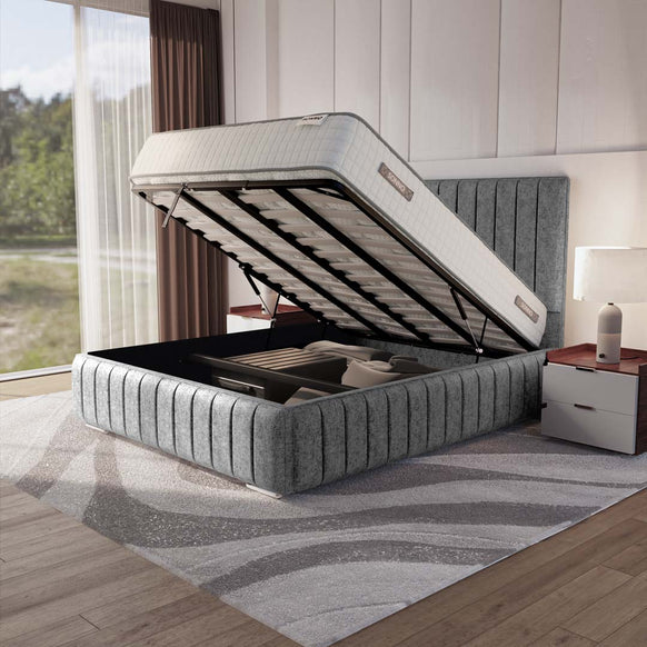 Milan Upholstered Ottoman Bed
