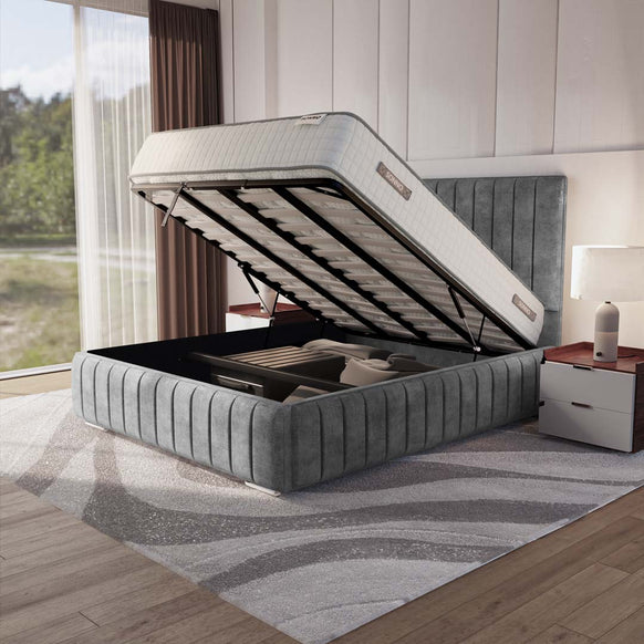 Milan Upholstered Ottoman Bed