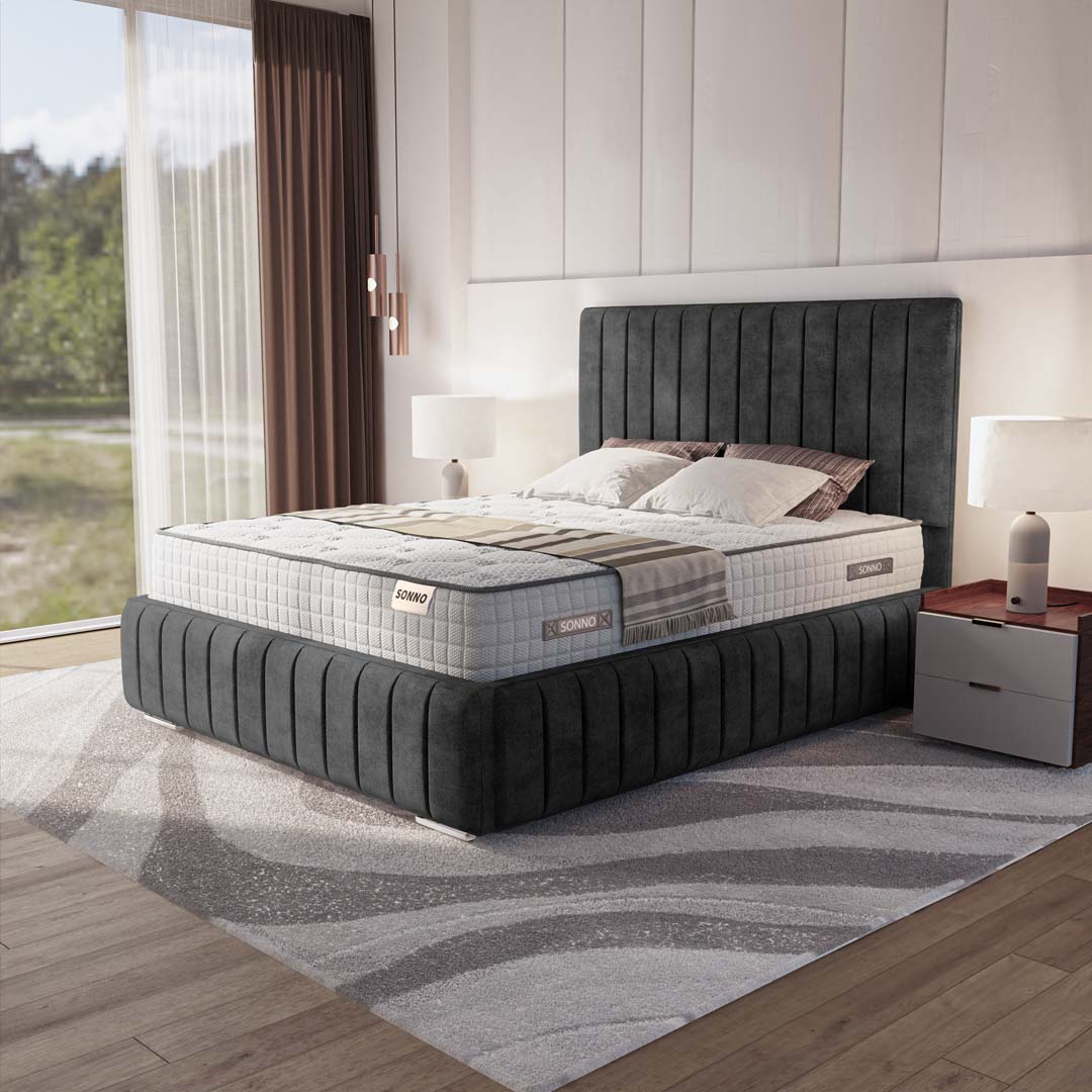 Milan Upholstered Ottoman Bed