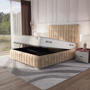 Milan Upholstered Ottoman Bed